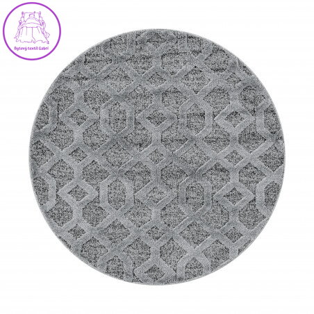 Kusový koberec Pisa 4702 Grey kruh