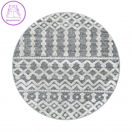 Kusový koberec Pisa 4710 Grey kruh