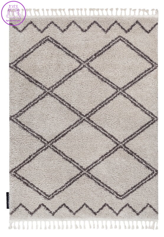 Kusový koberec Berber Asila B5970 cream and brown
