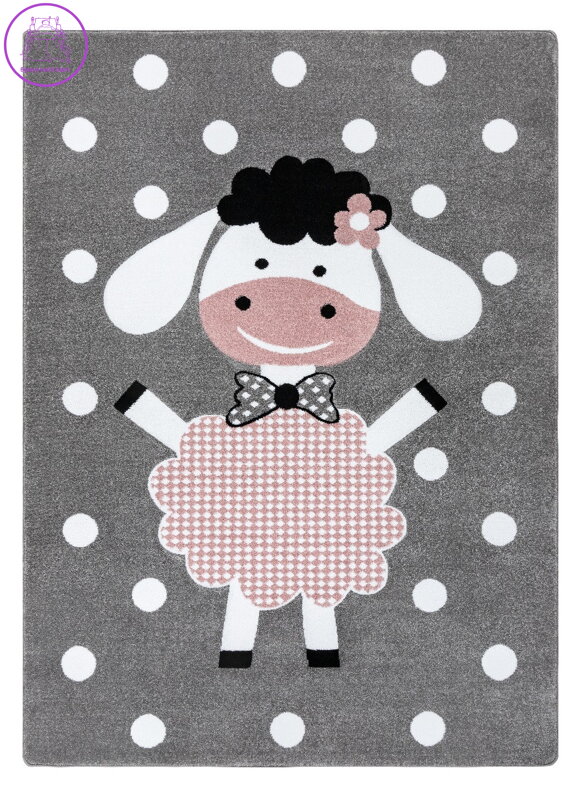 Dětský kusový koberec Petit Dolly sheep grey