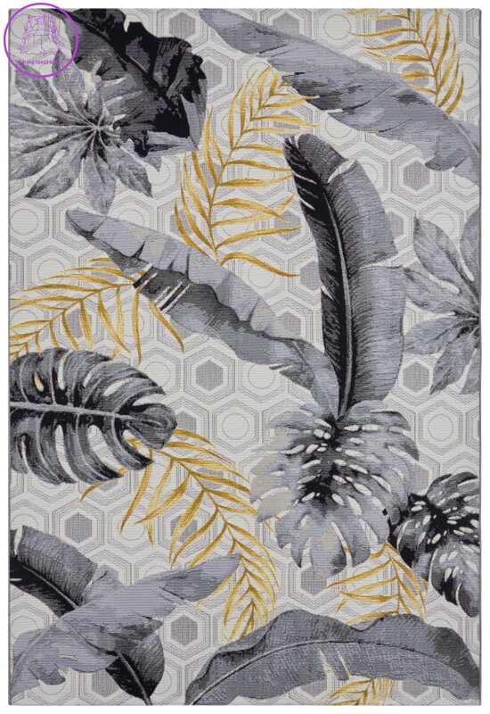 Kusový koberec Flair 105612 Gold Leaves Multicolored – na ven i na doma
