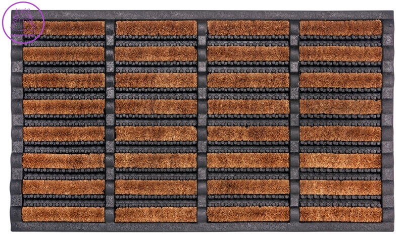 Venkovní čistící rohož Mix Mats Brushes 105647 Black Cocos - na ven i na doma