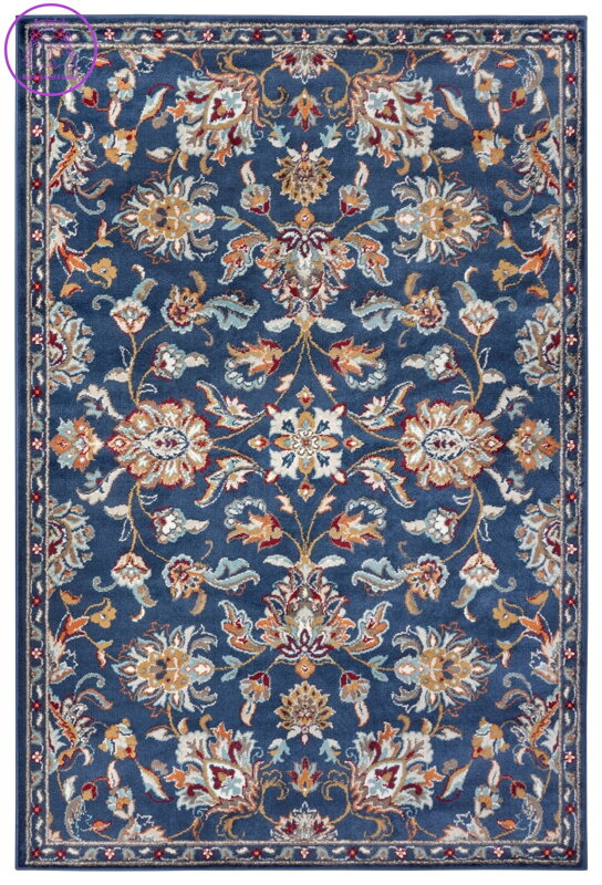 Kusový koberec Luxor 105634 Caracci Blue Multicolor