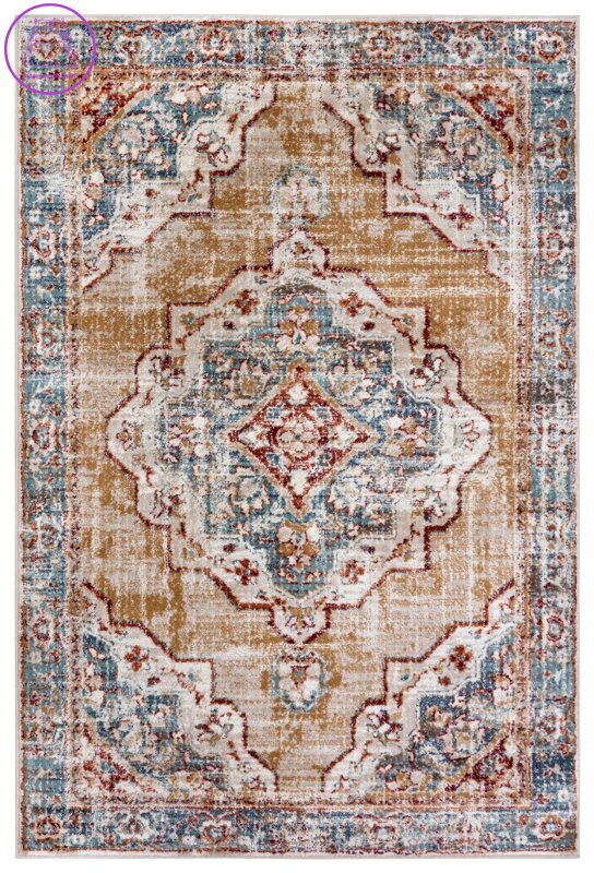 Kusový koberec Luxor 105645 Strozzi Red Multicolor