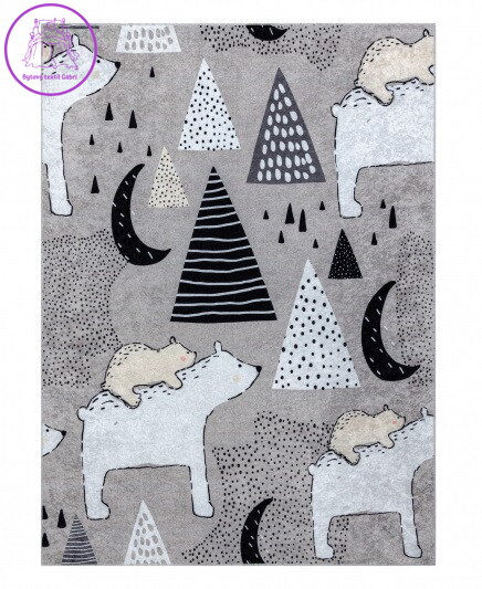 Dětský kusový koberec Junior 51974.802 Bears grey