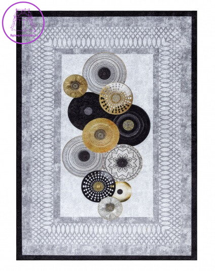 Kusový koberec Miro 51130.807 Circles grey