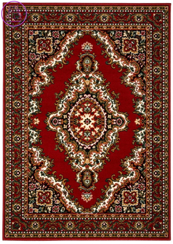 Kusový koberec TEHERAN T-102 red