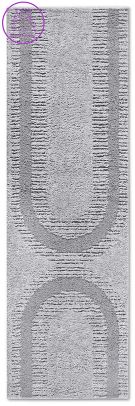 Běhoun Gallery 106088 Light Grey z kolekce Elle