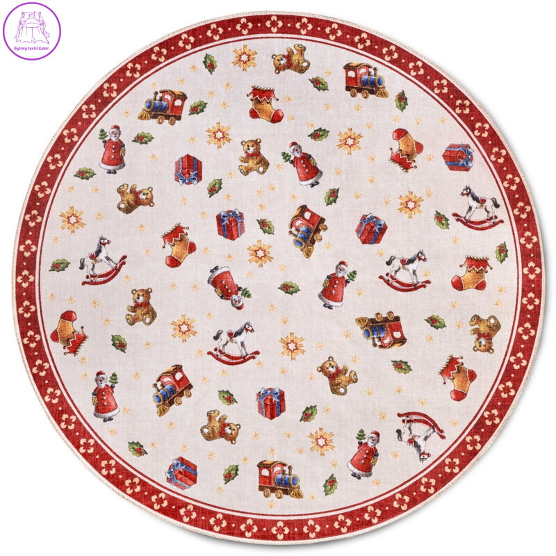 Kusový koberec Villeroy & Boch Toy's delight s potiskem 106192 Red, Multicolor kruh