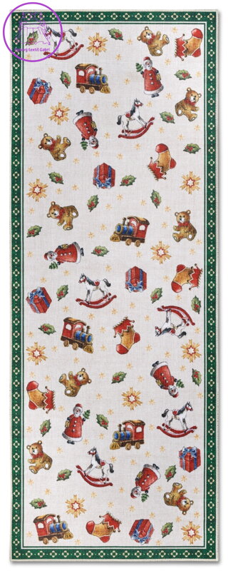 Běhoun Villeroy & Boch Toy's delight s potiskem 106193 Green, Multicolor