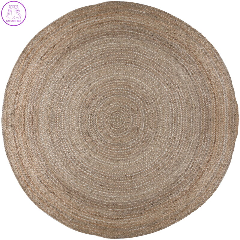 Kusový koberec Capri Jute Natural kruh