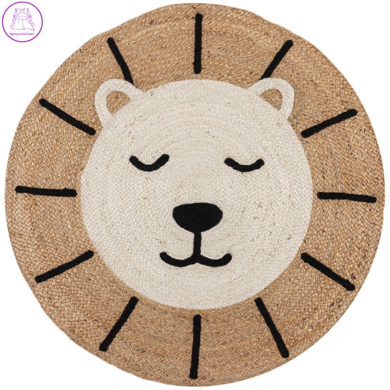 Dětský koberec Jute Kids Lion Natural