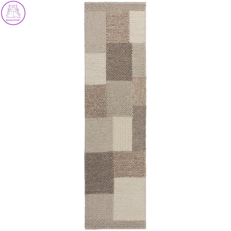 Ručně tkaný běhoun Minerals Patchwork Natural