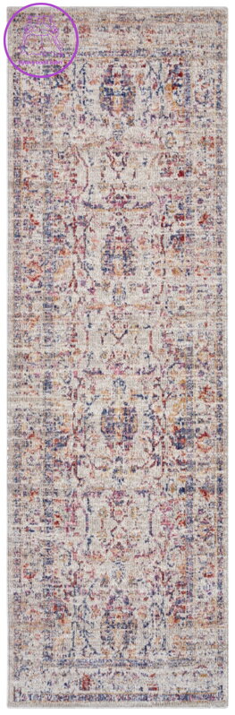 Běhoun Cairo 105591 Luxor Cream Multicolored – na ven i na doma