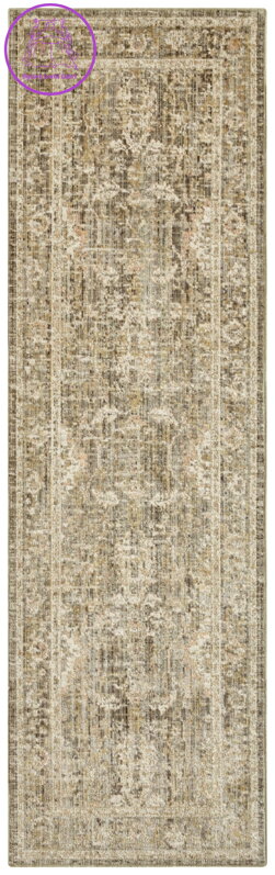 Běhoun Cairo 105592 Luxor Black Cream – na ven i na doma
