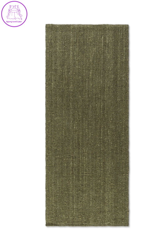 Běhoun Bouclé Jute 105977 Jungle Green