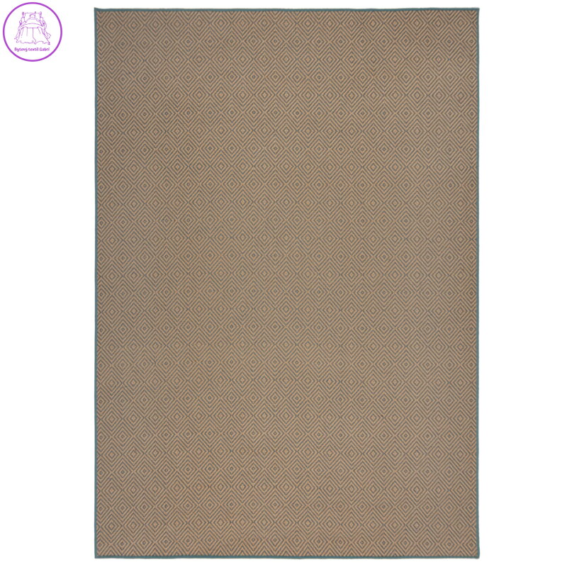 Kusový koberec Geometric Jute Blue