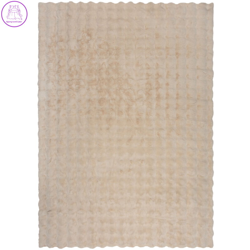 Kusový koberec Waffle Faux Fur Ivory