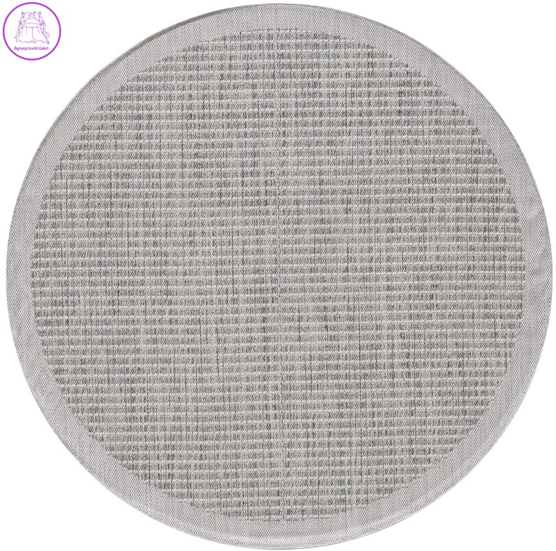 Kusový koberec Giza 1410 Grey kruh