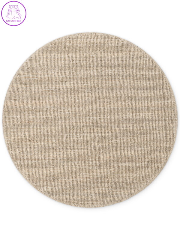 Kusový koberec Jaipur Ivory/White kruh