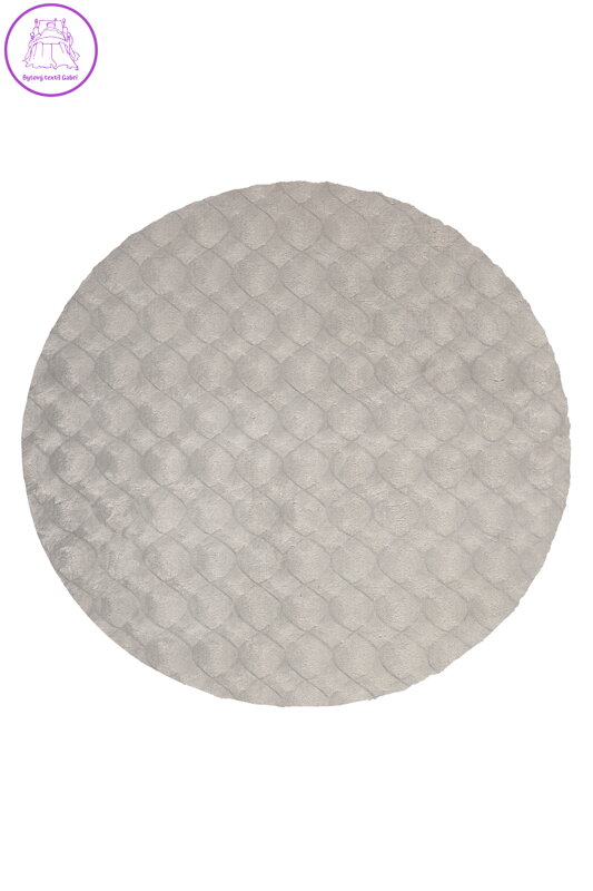 Kusový koberec Diamond Cut 800 Grey kruh