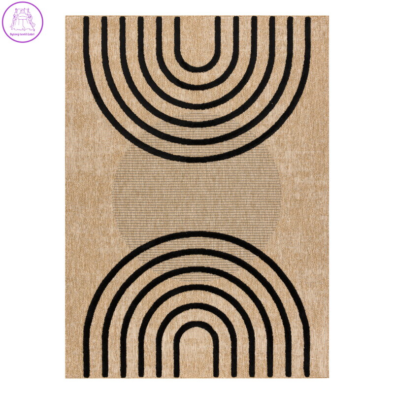 Kusový koberec Spark 0688 beige/black