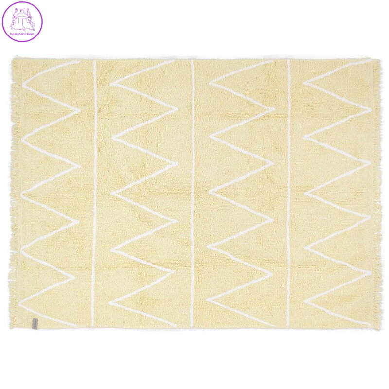 Dětský kusový koberec Hippy Yellow