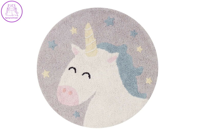 Dětský kusový koberec Believe in Yourself kruh