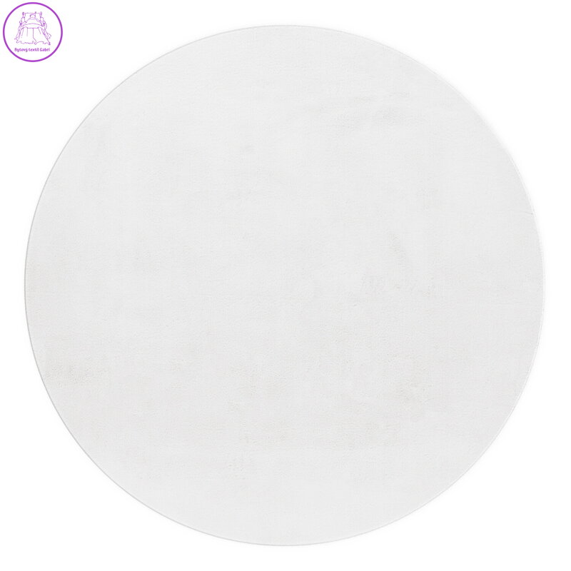 Kusový koberec Pouffy 5100 White kruh