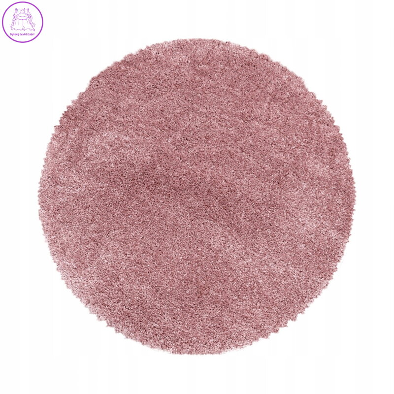 Kusový koberec Fluffy Shaggy 3500 rose kruh