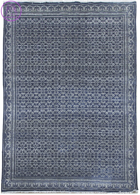 Ručně vázaný kusový koberec Diamond DC-OC Denim blue/silver Ručně vázaný kusový koberec Diamond DC-OC Denim blue/silver