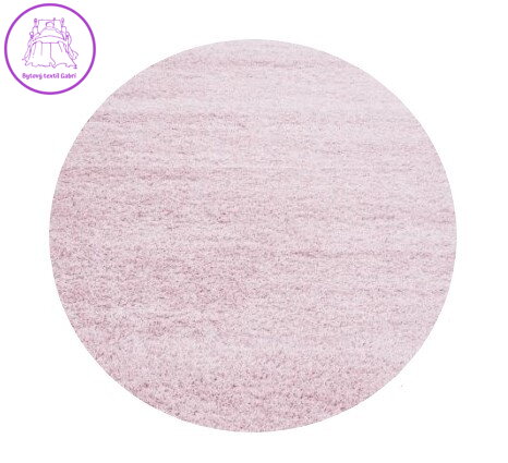 Kusový koberec Life Shaggy 1500 pink kruh