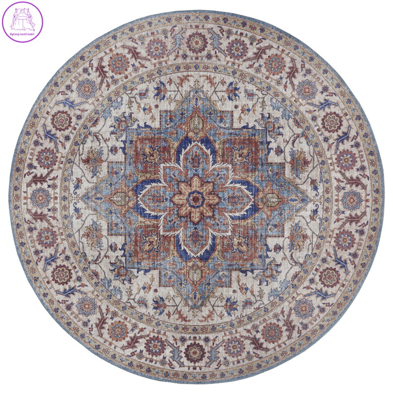 Kusový koberec Asmar 104002 Cyan/Blue kruh