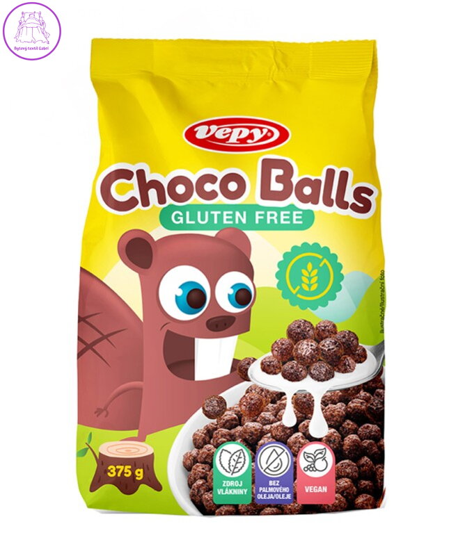 Obilné kuličky KAKAO bzl 375g Vepy 843
