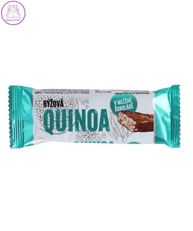 Rýžovo-quinoová tyčinka pufovaná v ml.čoko.18g Soco 789