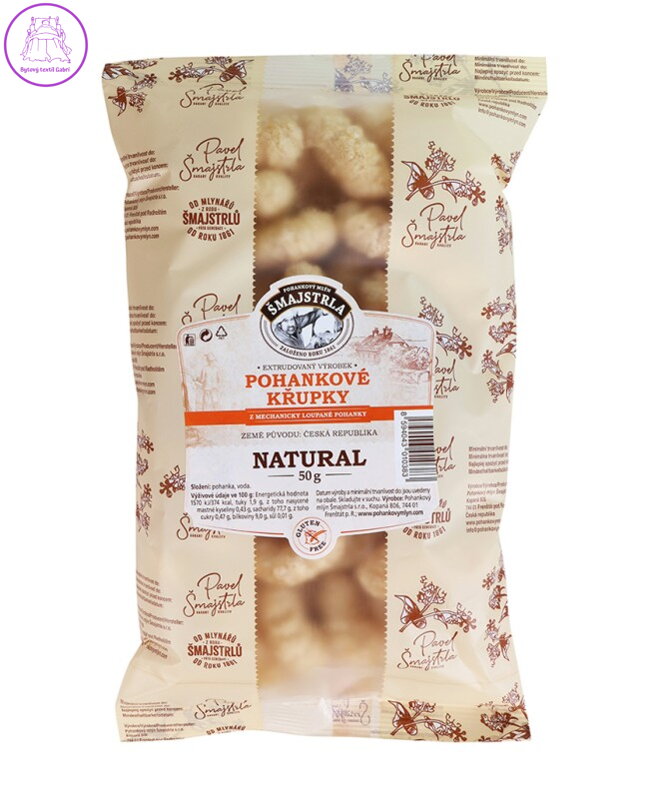 Pohankové křupky natural 50g Šmajstrla 2845