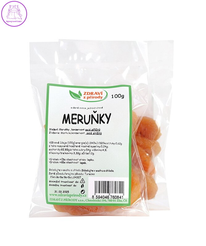Meruňky 100g ZP 2264