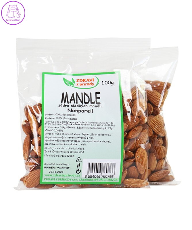 Mandle natural Nonpareil 100g ZP    2299