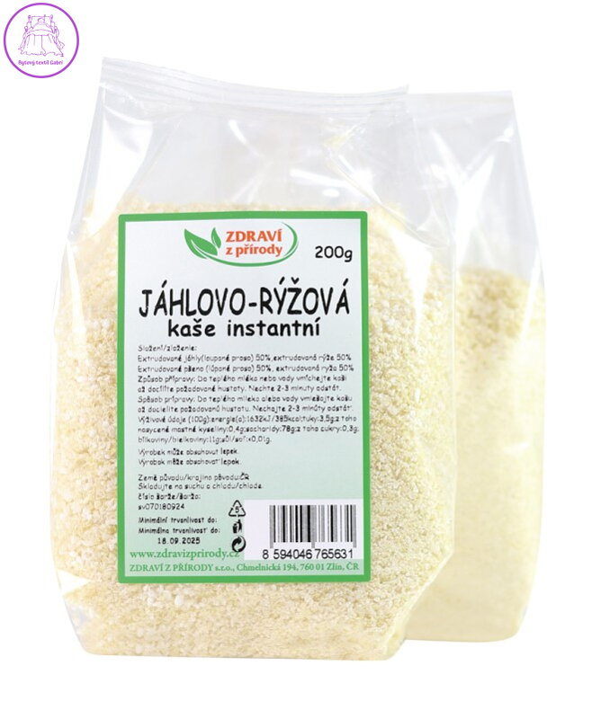 Kaše jáhlovo-rýžová inst. 200g ZP 2857