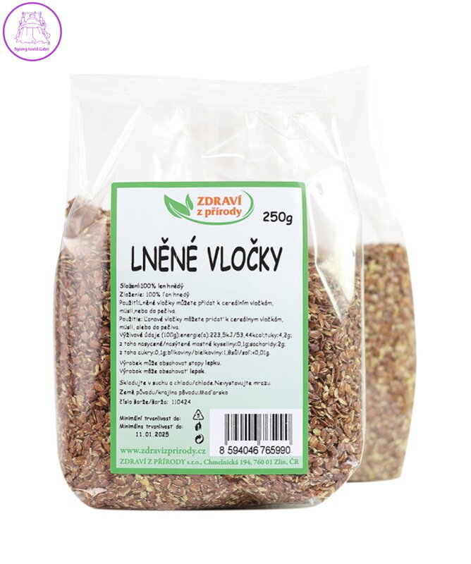 Vločky lněné 250g ZP 1042 Vločky lněné 250g ZP 1042