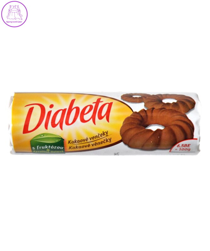 Diabeta věnečky kakaové 100g PLH 3248