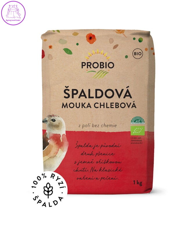 Mouka špaldová chlebová BIO 1kg Probio - AKCE 2621