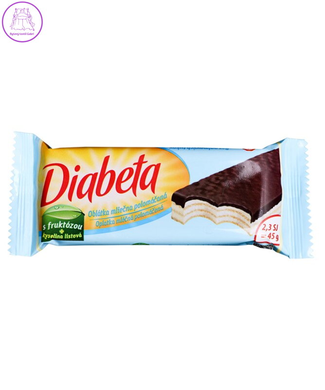 Diabeta oplatka mléčná polom. 45g PLH 3242