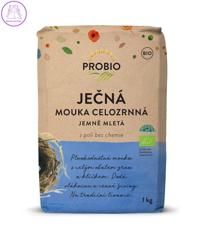 Mouka ječná celozrnná BIO 1kg Probio 2614