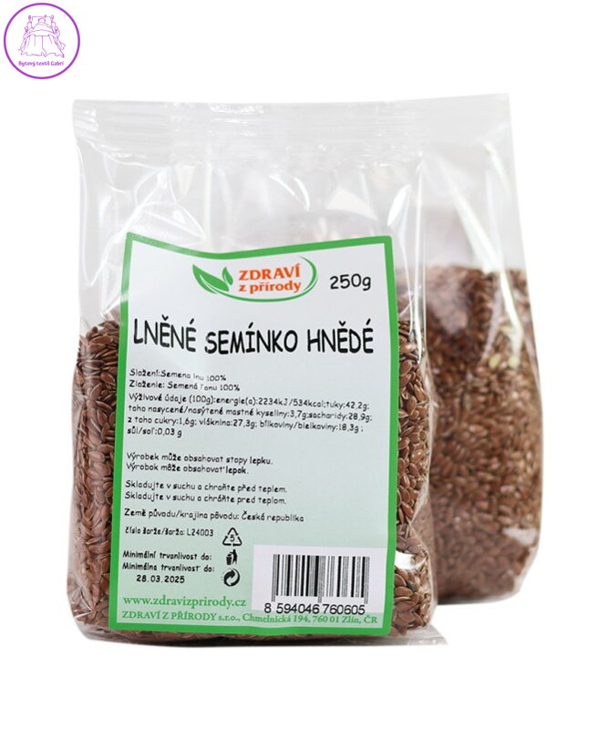 Len hnědý 250g ZP 117