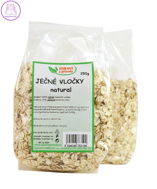 Vločky ječné natural 250g ZP 2935