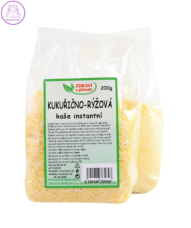 Kaše kukuřično-rýžová inst. 200g ZP 2859
