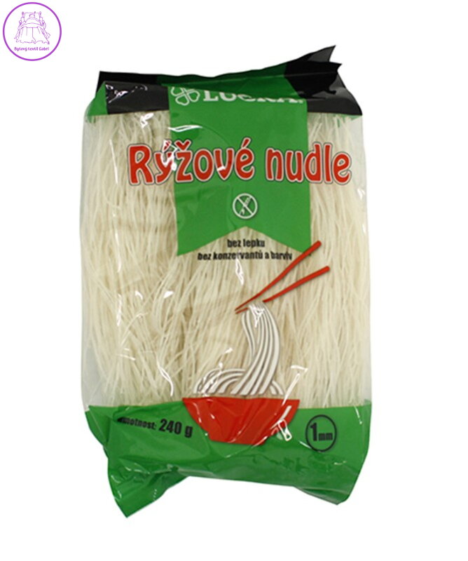 Těstoviny rýžové nudle vlasové 240g LUCKA 2532