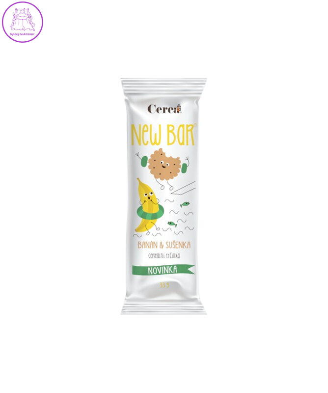 New bar BANÁN a SUŠENKA 33g Cereabar 262