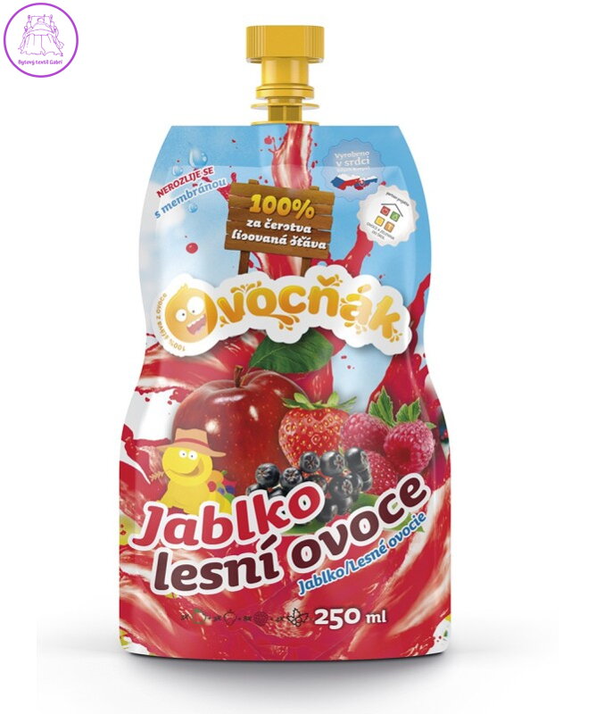 Mošt jablko-lesní ovoce 250ml Ovocňák 1168 Mošt jablko-lesní ovoce 250ml Ovocňák 1168